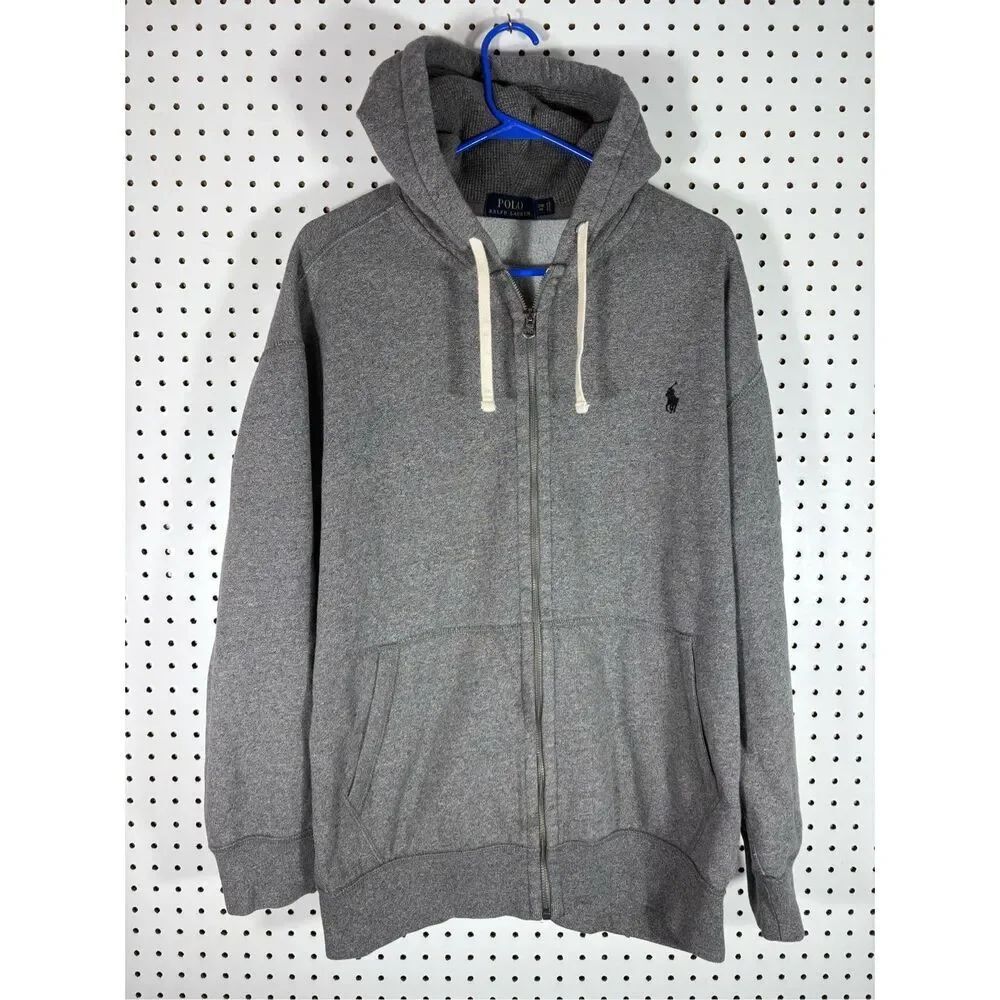 Polo Ralph Lauren Heathered full zip hoodie size 2XB Big
